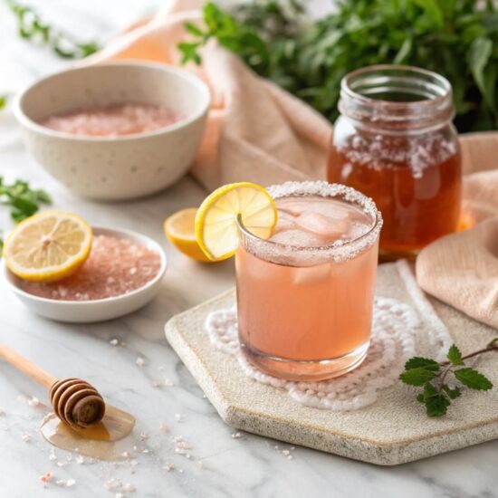 Japanese pink salt cocktail